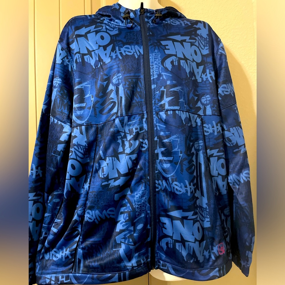 And1 Men's and Big Men's Jumpshot Graffiti Jacket, Sizes XL